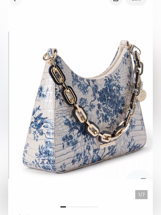 Brahmin Handbags - Brahmin sunbird Elegant Blue Floral Women's Bag